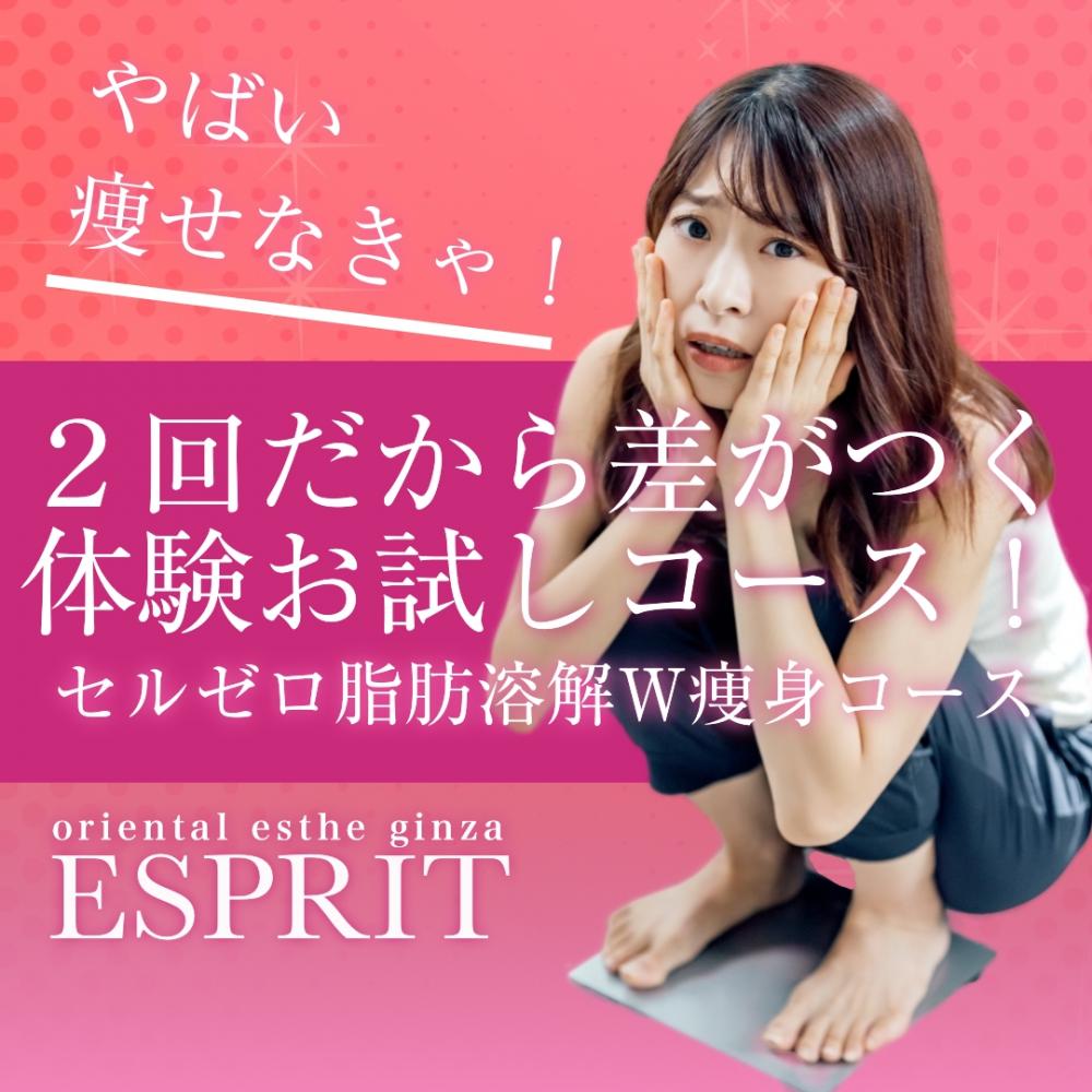 2回だから差がつく体験お試しコース!セルゼロ脂肪溶解W痩身コースをご紹介します!